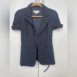 MICHAEL Michael Kors short sleeve belted suit jacket